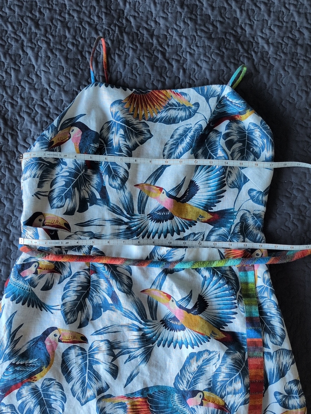 Farm Rio Flying Tucan Open Back Midi Dress - Picture 8 of 11